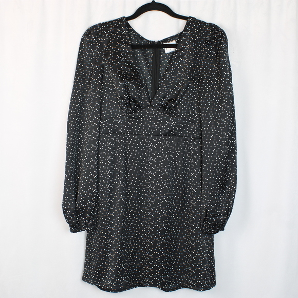 Princess Polly Polka Dot Long Sleeve Mini Dress - Picture 1 of 5
